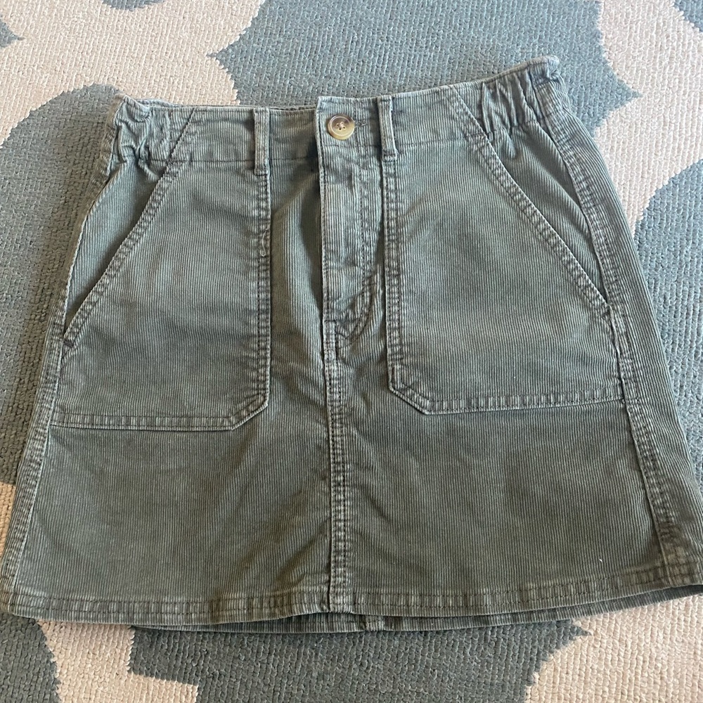 AE Corduroy Cargo Mini Skirt